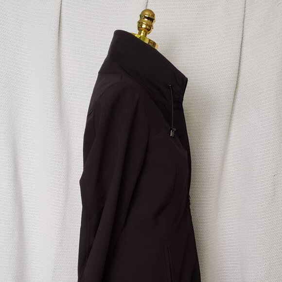 Kristen Blake black trench coat w/ red detail | Size Small - Picture 4 of 16